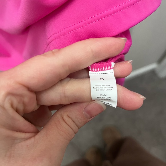 QINSEN Pink Square Neck Bodice Dress Sleeveless Tank Tennis Golf Resort Core S - Picture 4 of 6